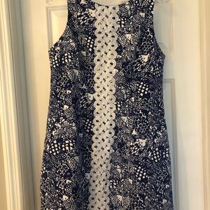 Lilly Pulitzer for Target Navy & White Dress, Size 14, Excellent Condition